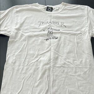 Thrasher White Graphic Men's Shirt